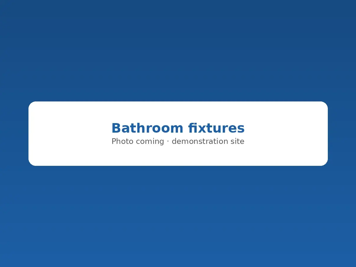 Finished bathroom with a new toilet, vanity faucet and shower valve